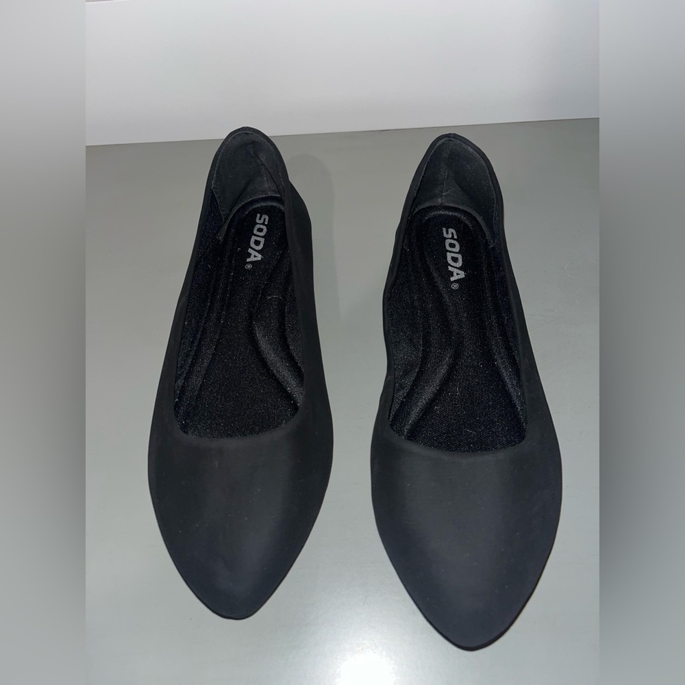 basic black flats